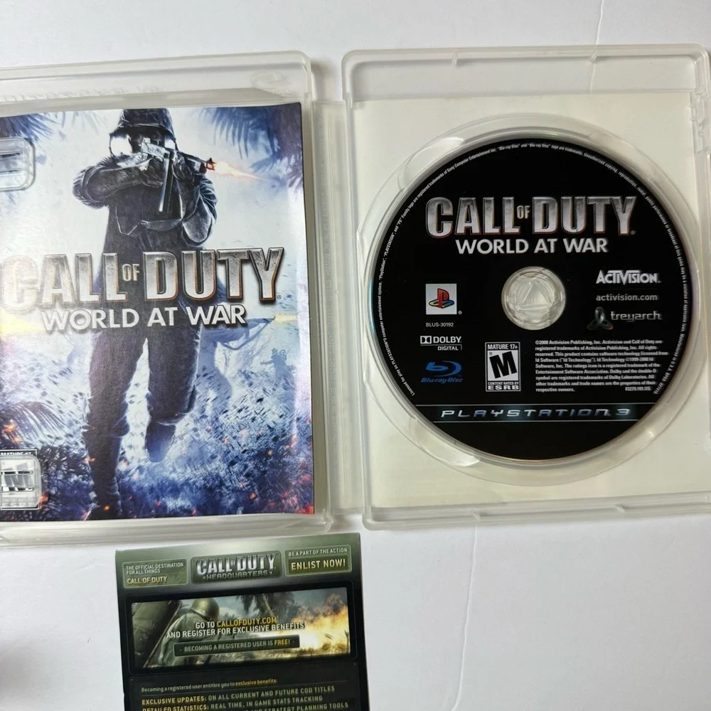 Call of Duty: World at War Sony Playstation 3 PS3 2008 CIB Complete Video Game